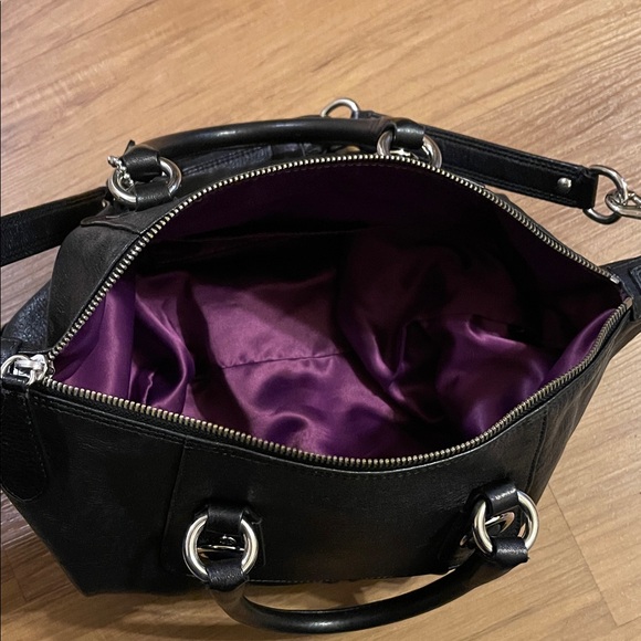 Coach Black Leather Shoulder Bag - Picture 3 of 6